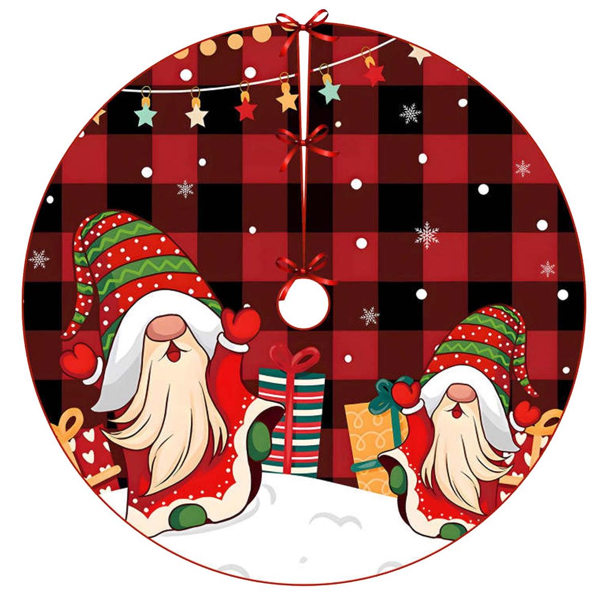 Christmas Tree Skirt 60 inch - Xmas Tree Ornaments - Perfect Holiday Decor for Festive Celebrations