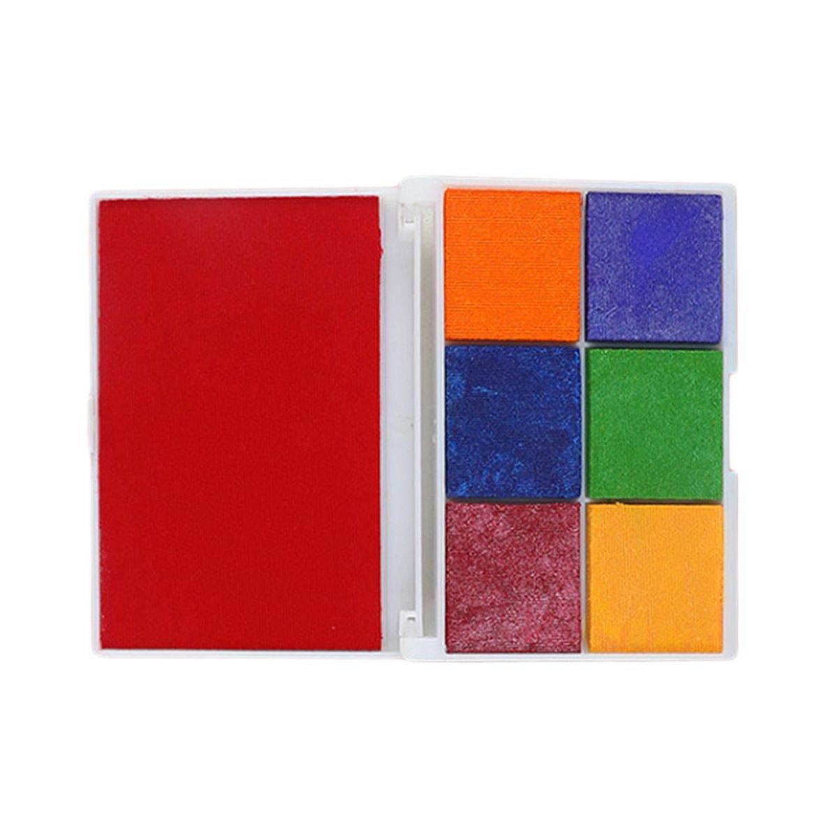 Rubber Stamp Ink Pad DIY Decor Fingerprint Inkpad Large Red Inkpad