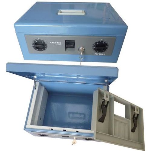 Metal Cash Box With Combination And Key