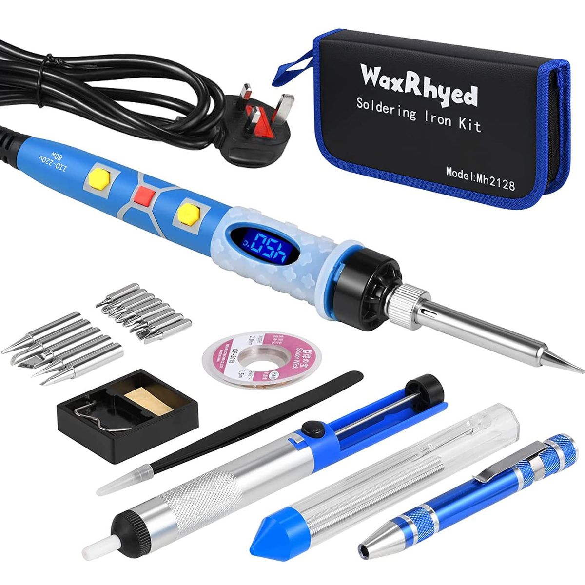 Soldering Iron Kit, 80W Digital LCD Solder Gun