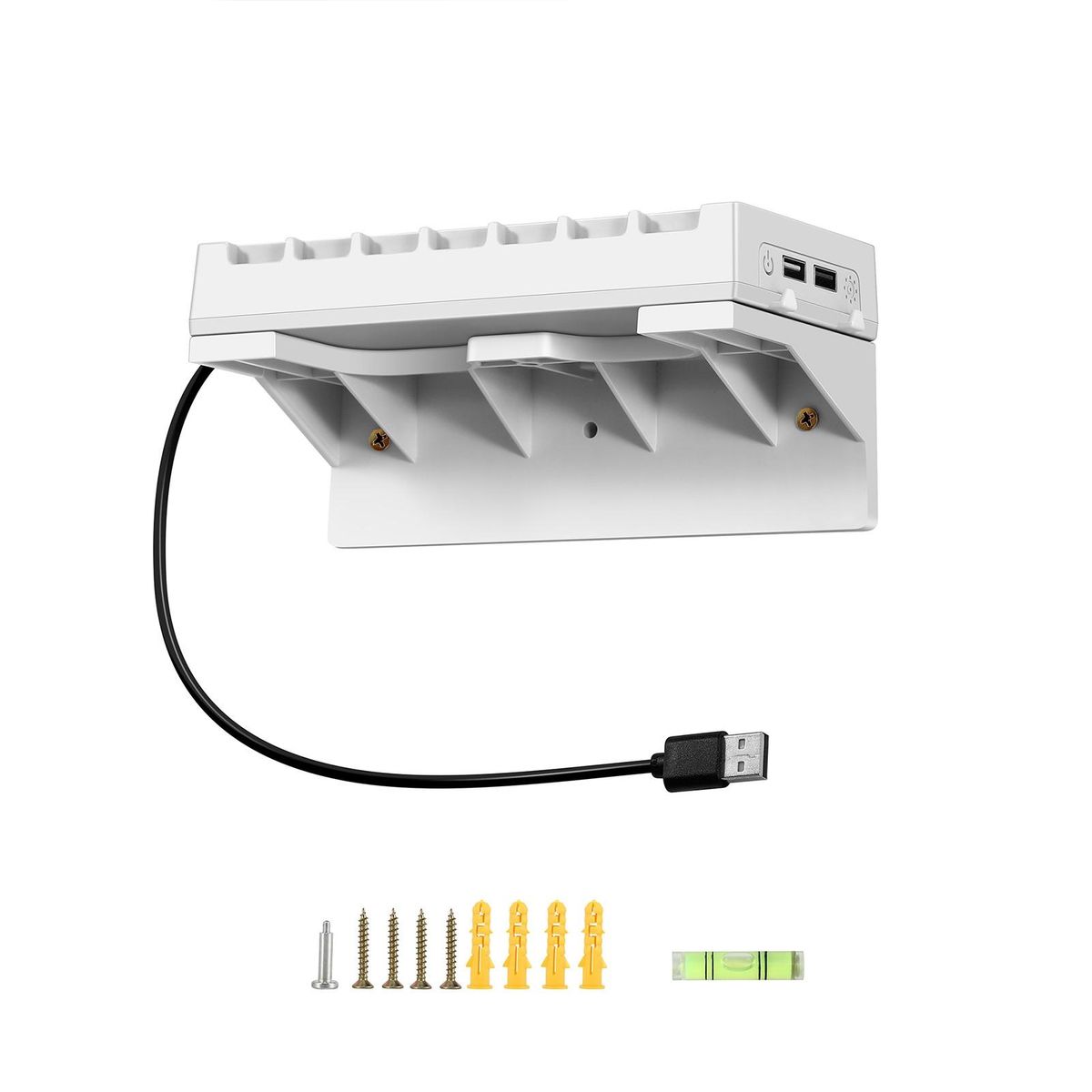 Stable Abs Material Wall Bracket for Ps5 Ps5 Wall Mount Bracket White