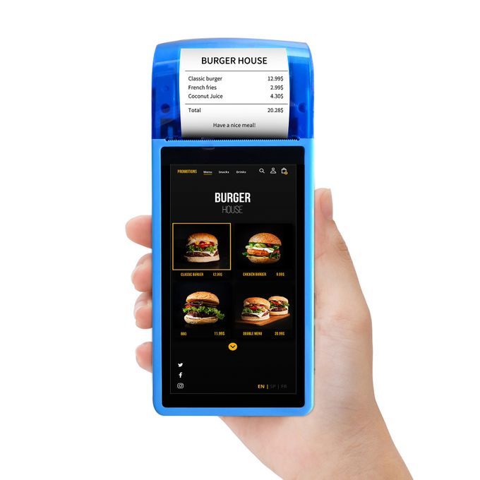 Handheld POS Receipt Printer Android 7.0 PDA Terminal