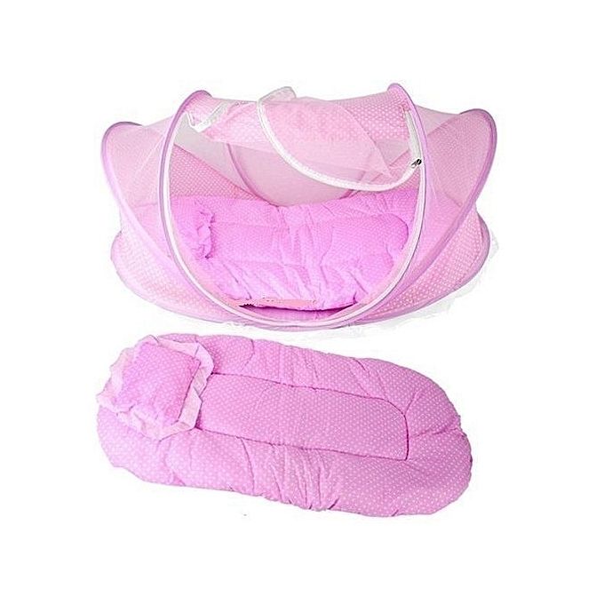 Pop Up Baby Bed Net -Pink