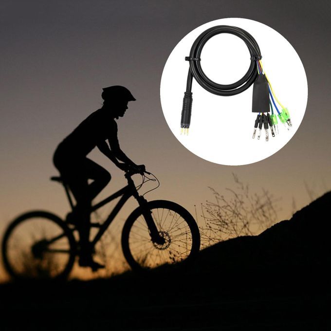 Motor Adapter Cable 60cm Male Connector 9 Pins For Electric Bike