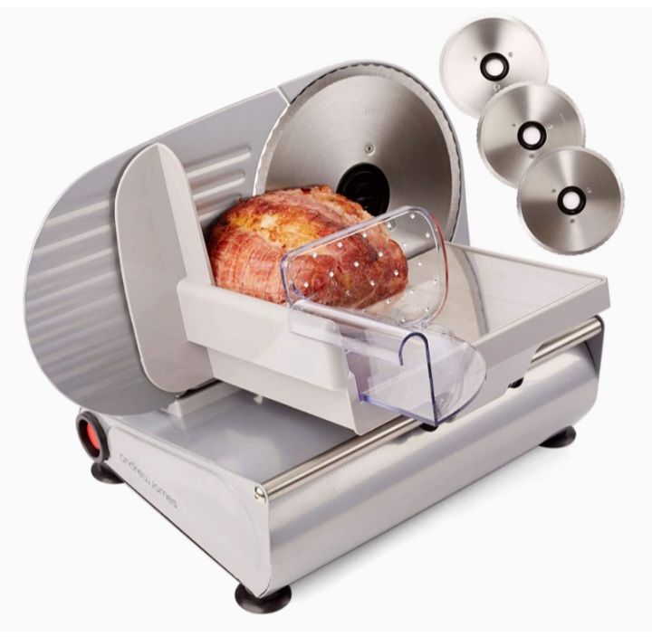 19cm Food Slicer With 3 Interchangeable Blades