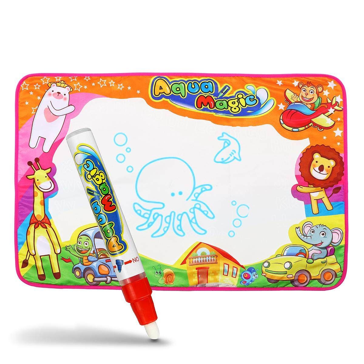 Writing Mat Board Kids Toy Aqua Water Pen Drawing Pad Toddler Children UK -86*57cm 86*57cm