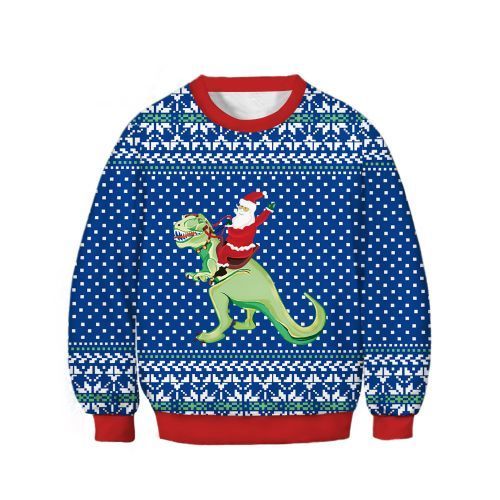 Parent Child Dinosaur Long Sleeve Sweater---ChildBAX014-BJQ007