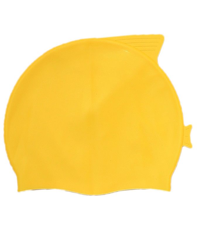 Fitted Silicone Swim Cap -yellow