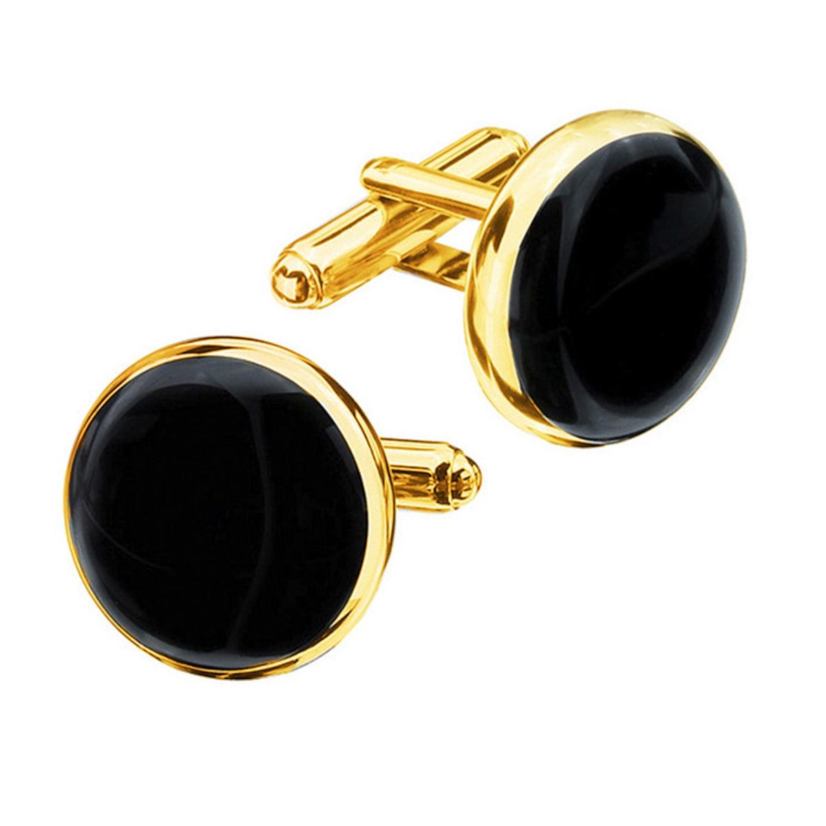 Premium Mens Cufflinks Studs Set Elegant Business for Wedding Golden