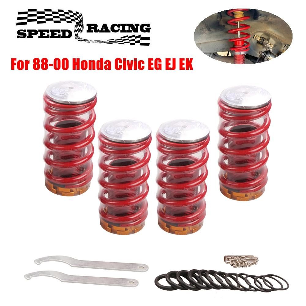 Coilover Spring Kits Adjustable Suspension Shock Absorber s Springs For 88-00 Honda Civic EG EJ EK 90-01 Acura Integra