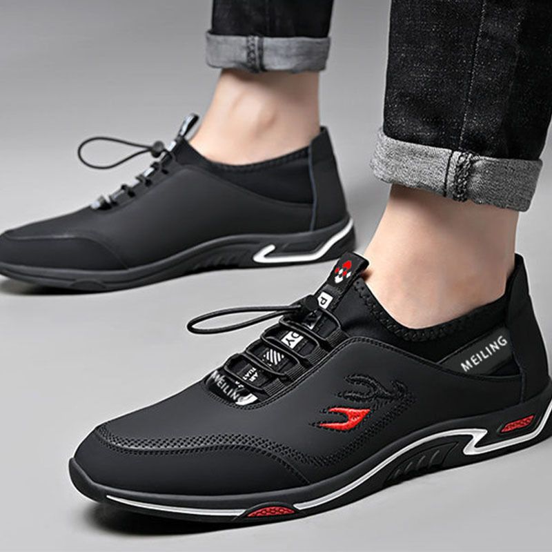 Trendy Sport All Season Sneakers - Blk