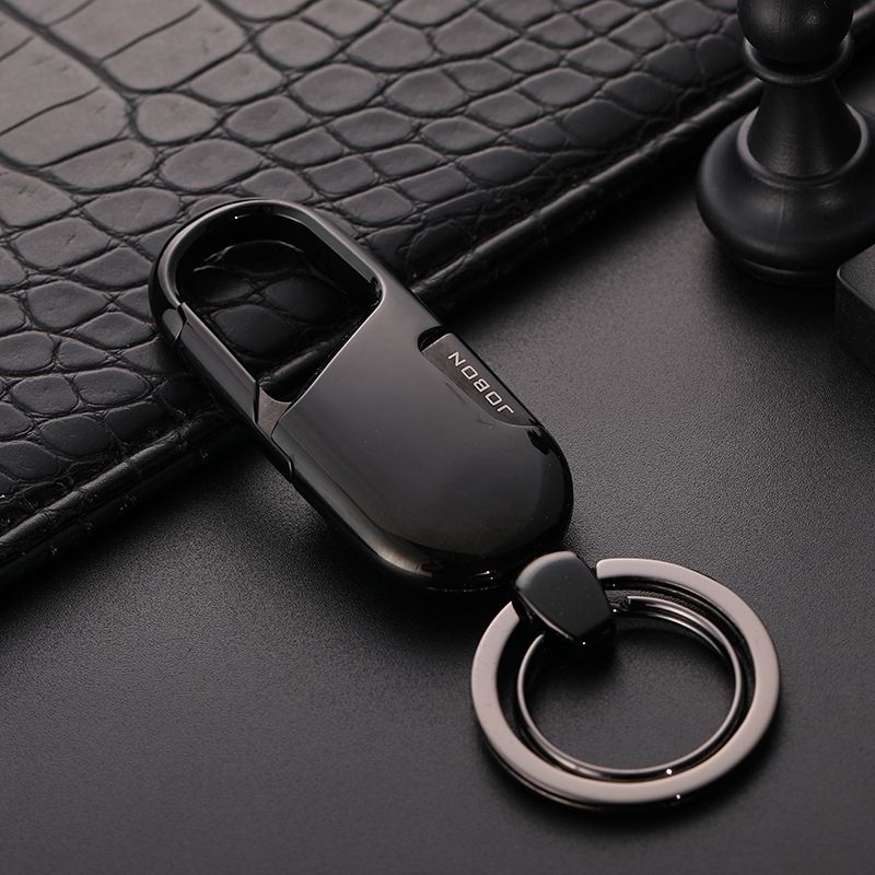 JOBON ZB-176 Car Keychain Men Waist Hanging Key Chain Pendant(Black Ice)