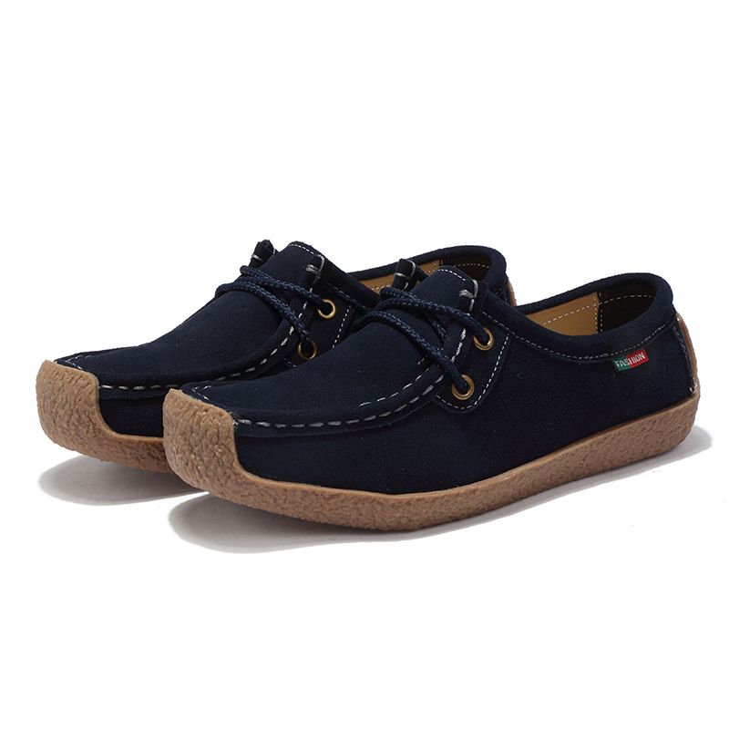 Men Wallabees Lace-up Suede Black