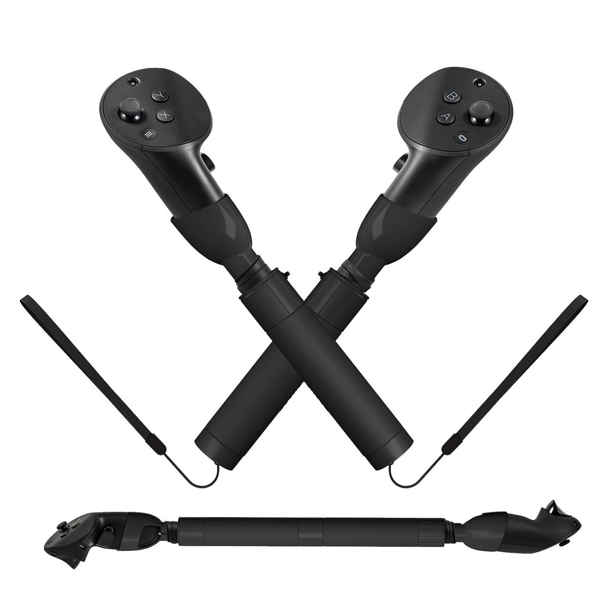 Dual Lightsaber Handle Extension Grip for Meta Quest Pro