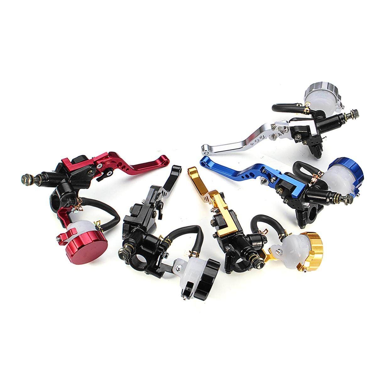 2x Universal L+R 7/8'' 22mm Front Brake Clutch Master Cylinder Reservoir Levers Titanium
