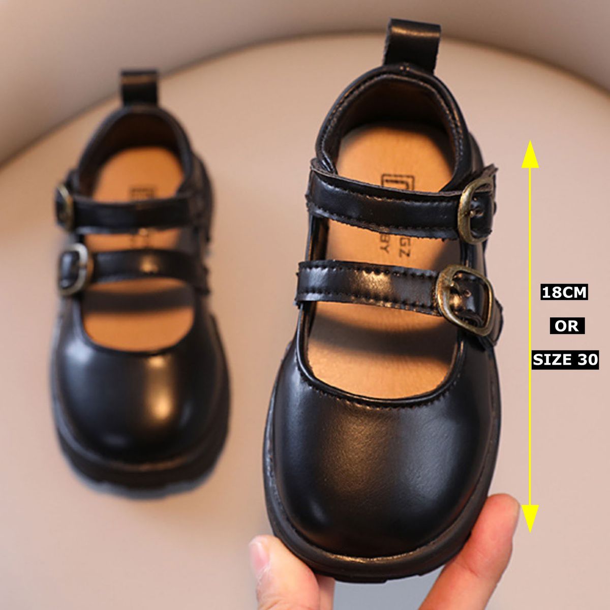 Black School Shoe For Children