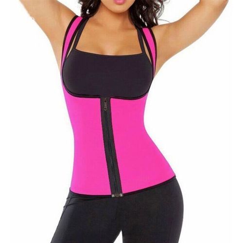 SEXY Women Neoprene Body Slimming Waist Slim Belt  Vest Underbust Sexy Zipper Bandages