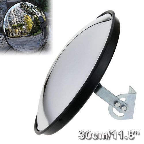 30cm/12'' Wide Angle Security Curved Convex Road Mirror Traffic Driveway Safety