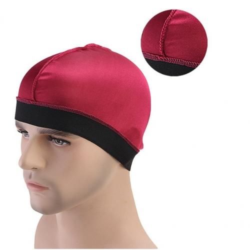 Premium Silk Wave Cap-Burgundy