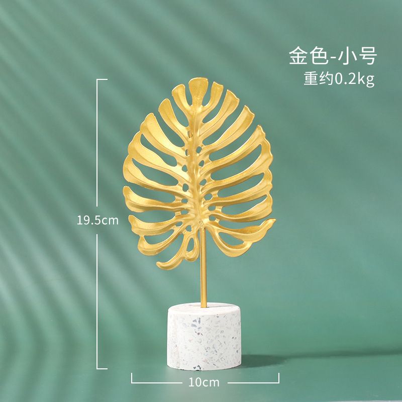 Ins Nordic Iron Turtle Back Leaf Decoration Creative Ginkgo