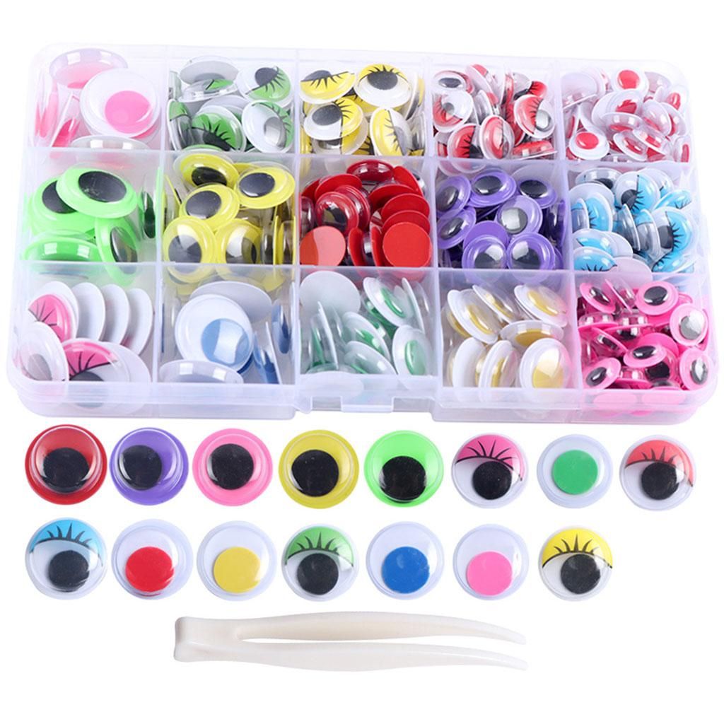 350 Pieces Wobbly Eyes Crafts Beads For Scrapbooking Handcrafted Arts