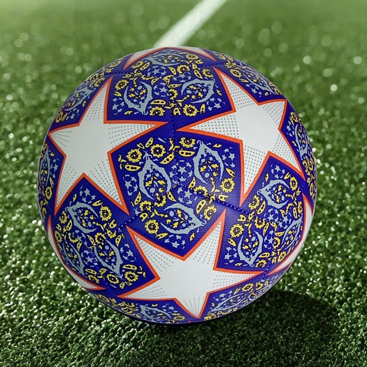 Soccer Ball Size 5 Soccer Training Equipment Football Blue