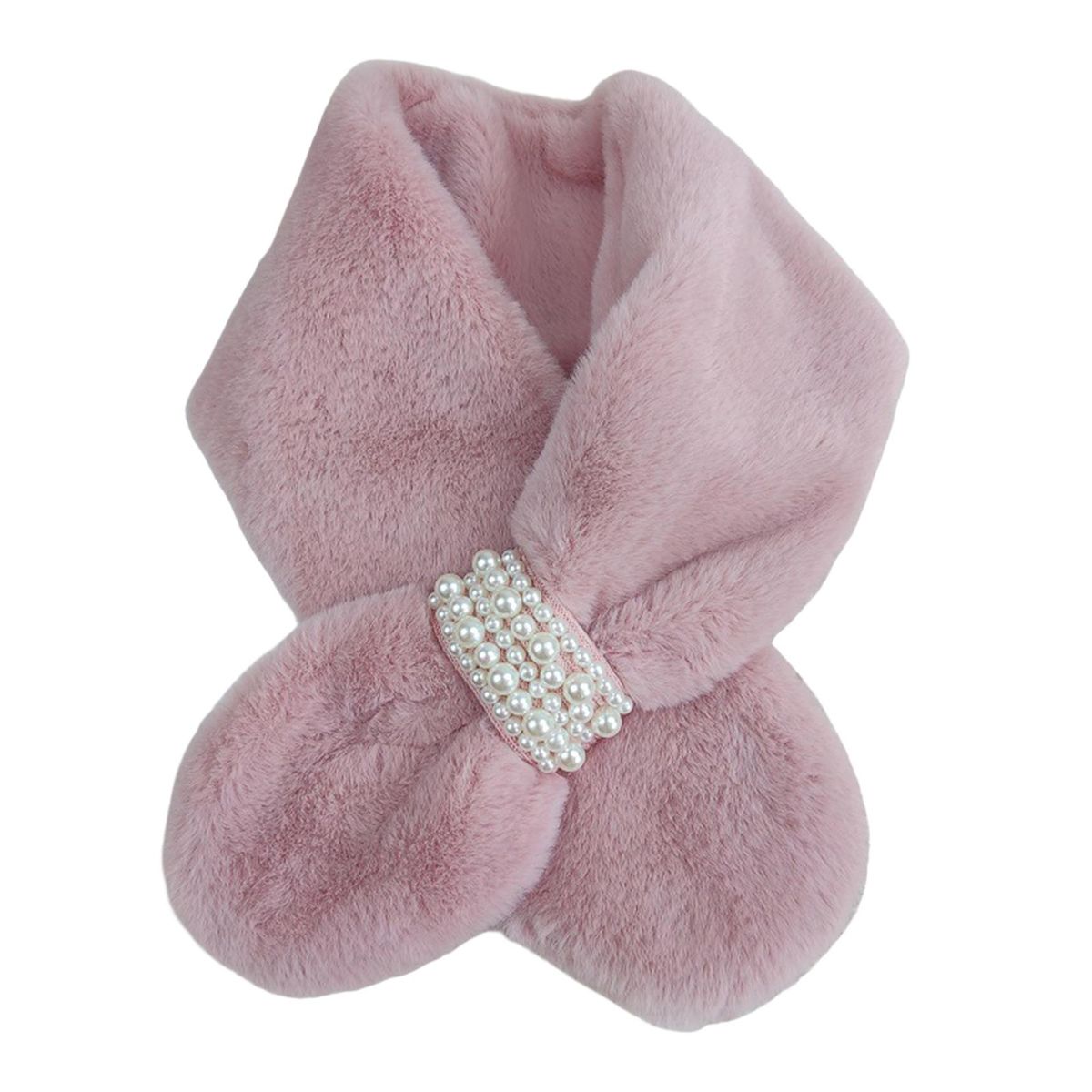 Cross Scarf Cold Winter Female Cross Scarf Pink
