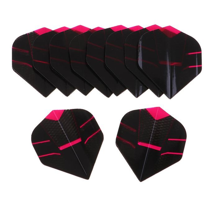 10Pcs Standard Shape Dart Flights Tail Accessory For Dart Games Pink