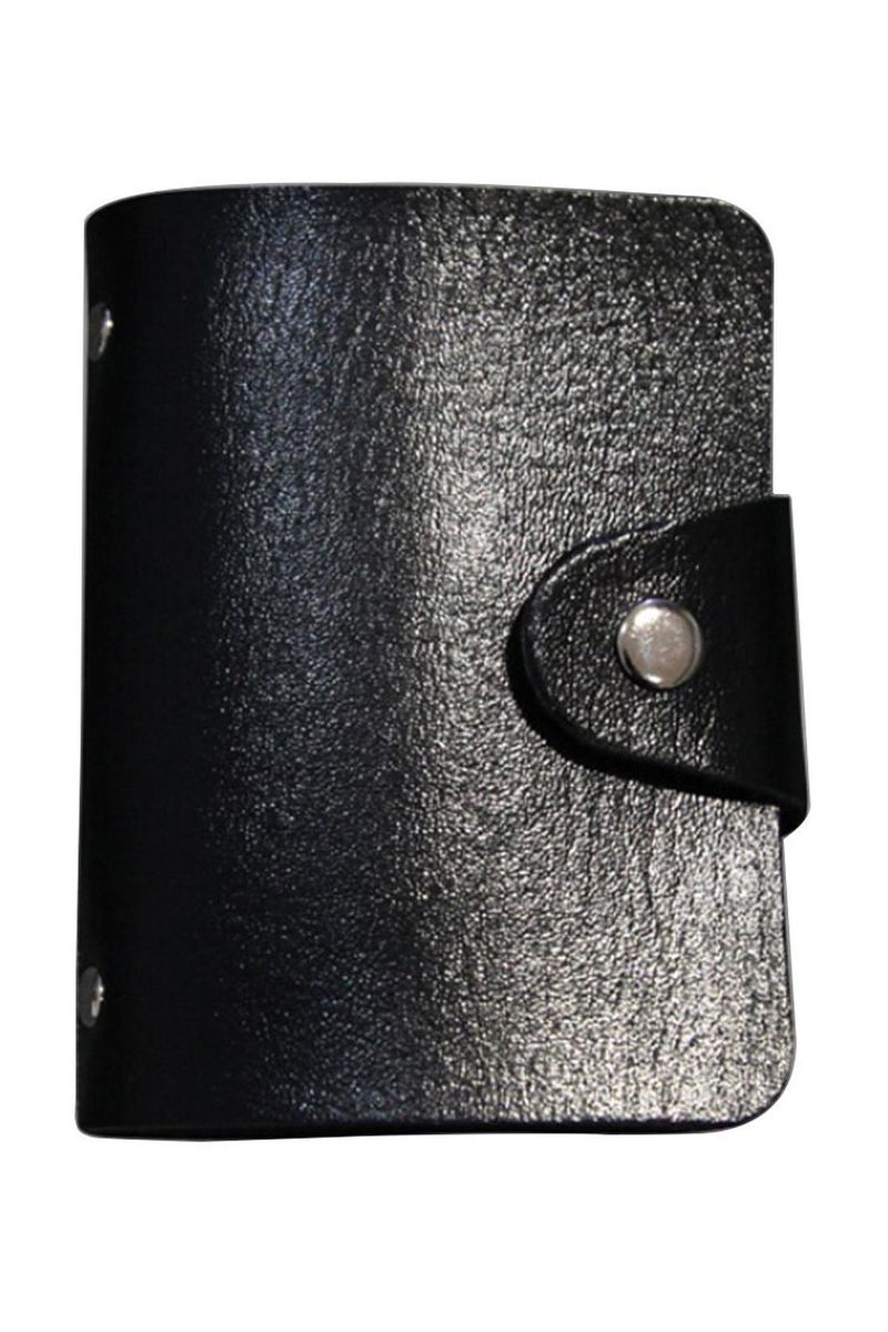 Lady Faux Leather ID Credit Card Case Holder Pocket