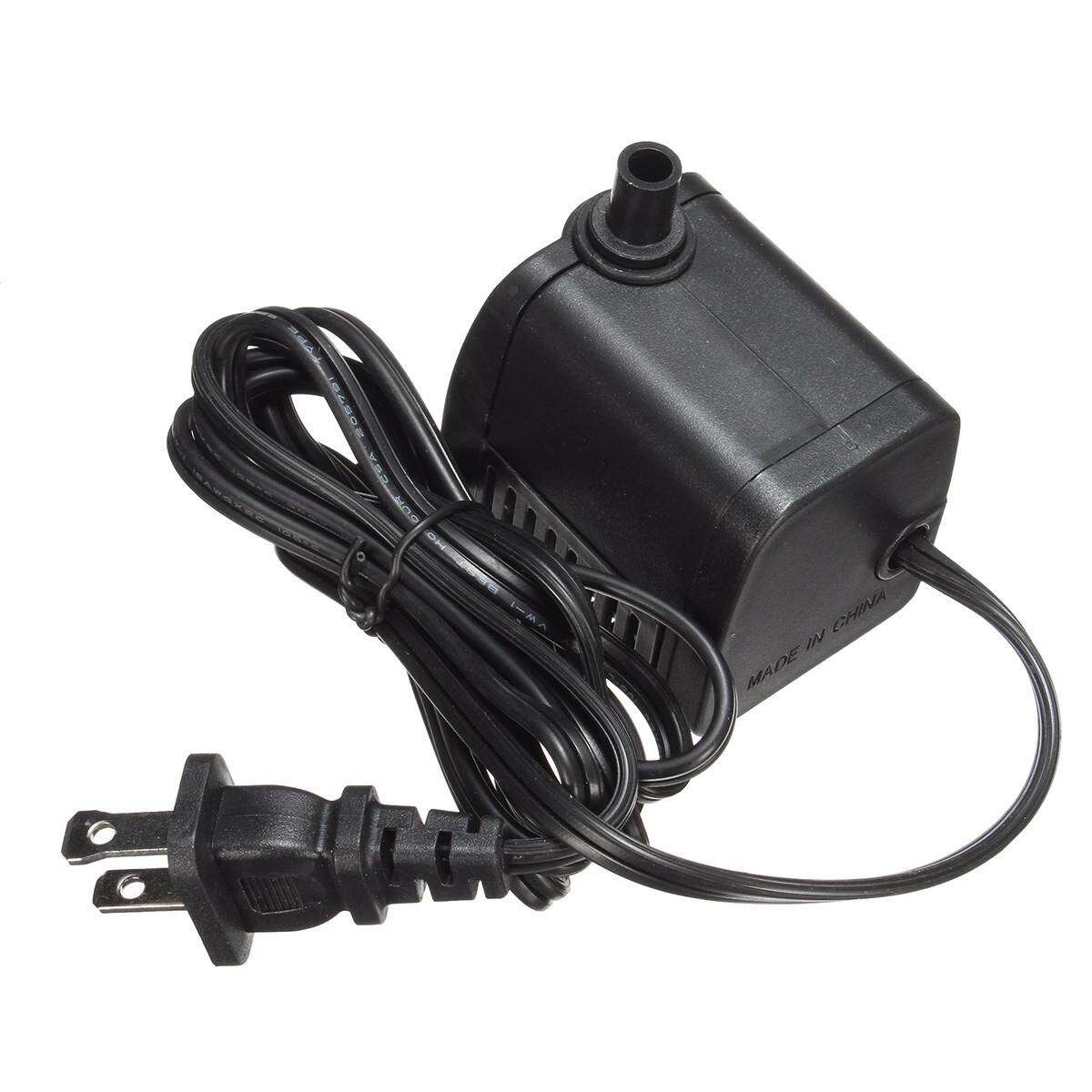 AC 110V-120V 7W 400L/H Small Submersible Water Pump Fountain Aquarium Pond +Plug