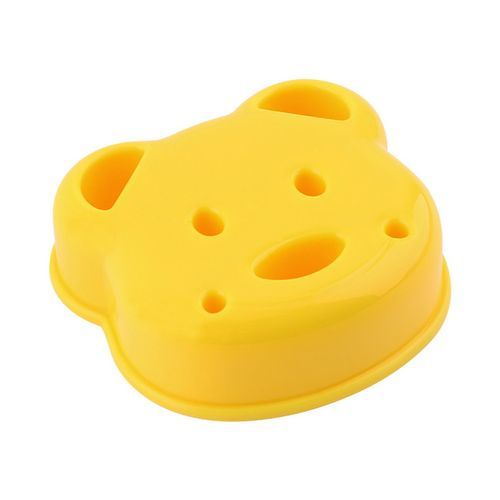Ute Sandwi H Mold  Utter Bear Shape  Ake Bread Toast Mould Maker-yellow