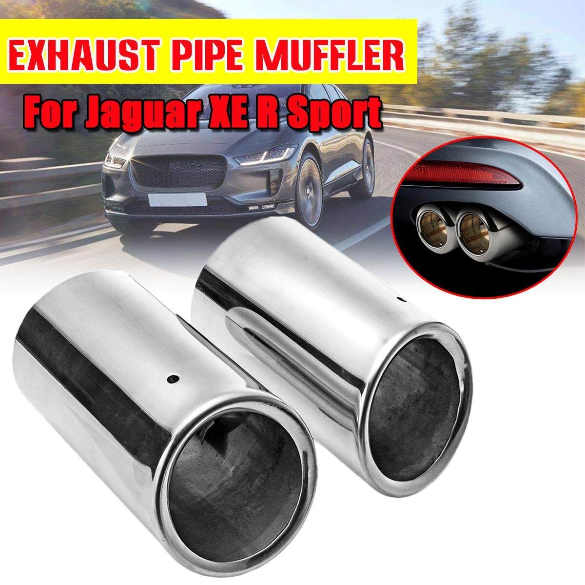 1 Pair Stainless Steel Exhaust Pipe Muffler Tail Tip Pipe For XE R Sport