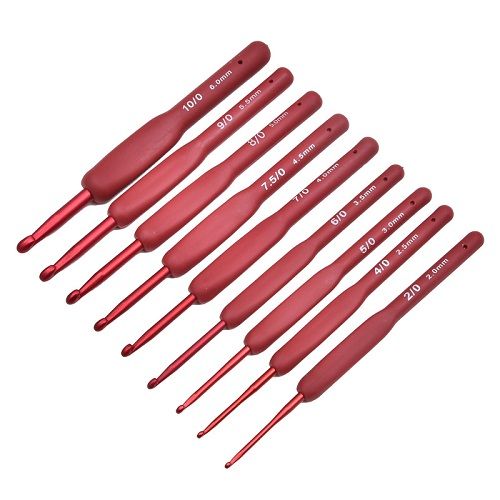 Plastic Crotchet Hook Set-9 Sizes (2.0mm-6mm)
