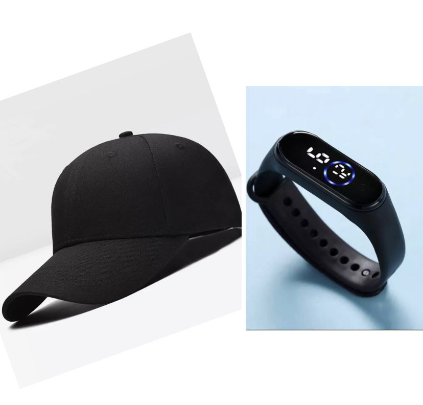 UNISEX  Wristwatch With Led And Face Cap