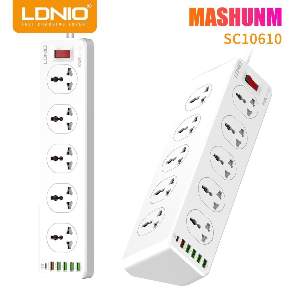 Universal 10 Port + 1PD + 1QC + 4 USB POWER SOCKET EU/US/UK