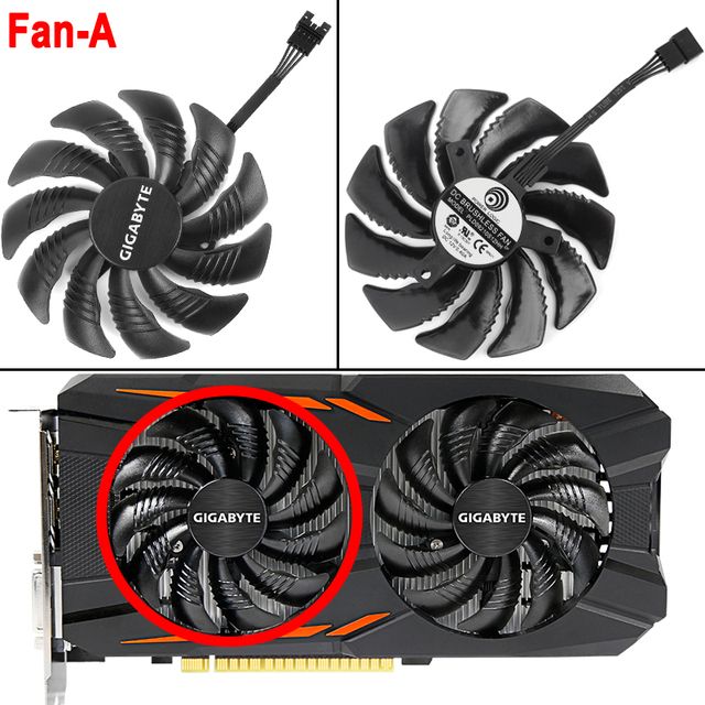 For Gigabyte Geforce Gtx 1050 G1 1060 Aorus Heat Dissipation