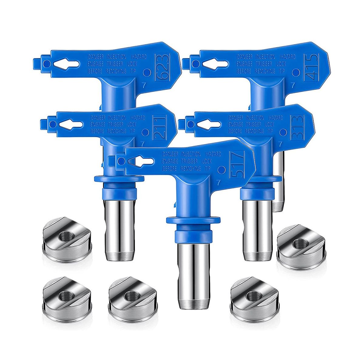 22PcsSet Reversible Spray Tip Nozzles Paint Spray Tips Airless Sprayer Nozzles Airless Sprayer Spraying Machine Parts