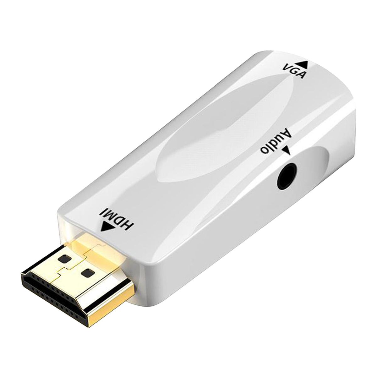 Mini   To VGA Adapter Easy To Use For Desktop PC Monitor White