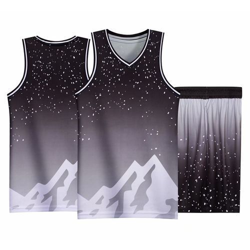 Men Sleeveless Vest Jersey Shorts Basketball Set Uniform