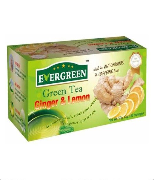 100% Natural Ginger & Lemon Green Tea