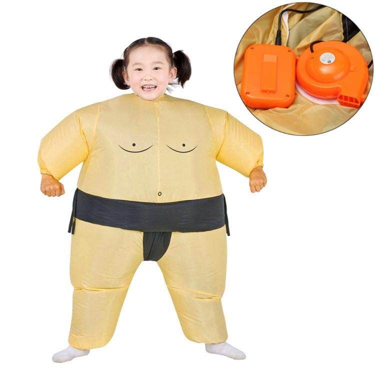 Inflatable Sumo Wrestling Costume For Kids Wrestler Suit Boys Fancy Dress Outfit