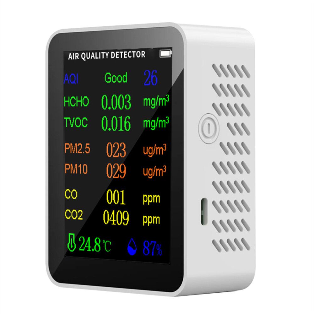 9 In 1 PM2.5 PM10 HCHO TVOC CO CO2 Meter Digital Temperature