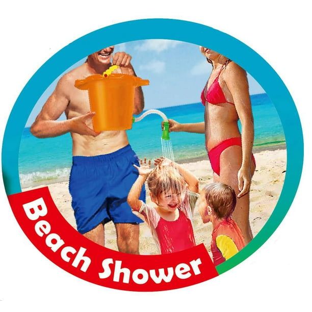 Big Size Sand Bucket Toy, Beach Toy Set With Molds & Beach Shower Tube