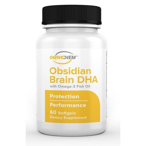Brain DHA W Marine Oil 60 Softgels Omega-3 Obsidian