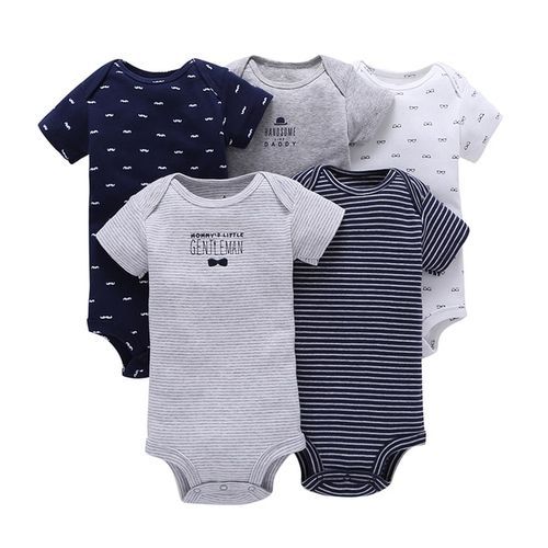 New Born Baby Clothes Newborn Boy Girl Stripe Rompers 8_6M