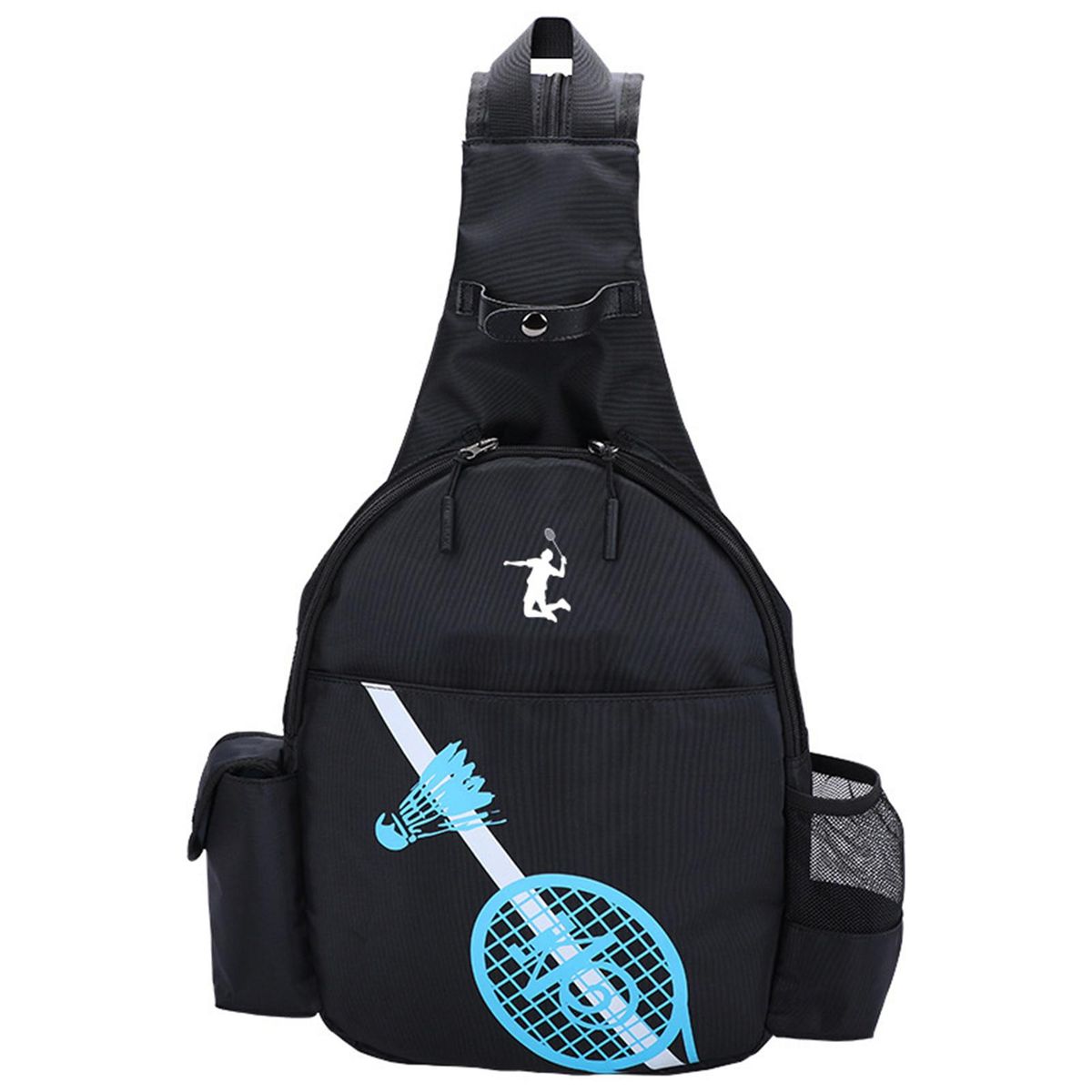 Tennis Racquet Carrier Sports Travel Unisex Badminton Racket Backpack Black
