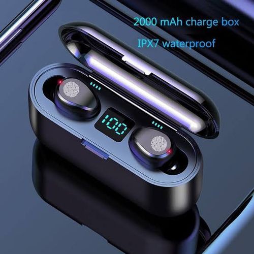 Realme Wireless Wireless Earbuds Bluetooth F9 Max Headphones Earpods Earpiece Fingerprint Touch Control Bass Iphone Headset