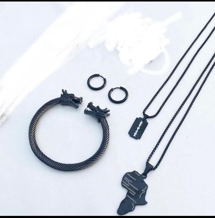 Luxury Jewelry Set (black Steel)