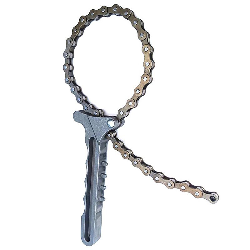 Car Engine Oil Filter Chain Grip Wrench Spanner Remover Oil