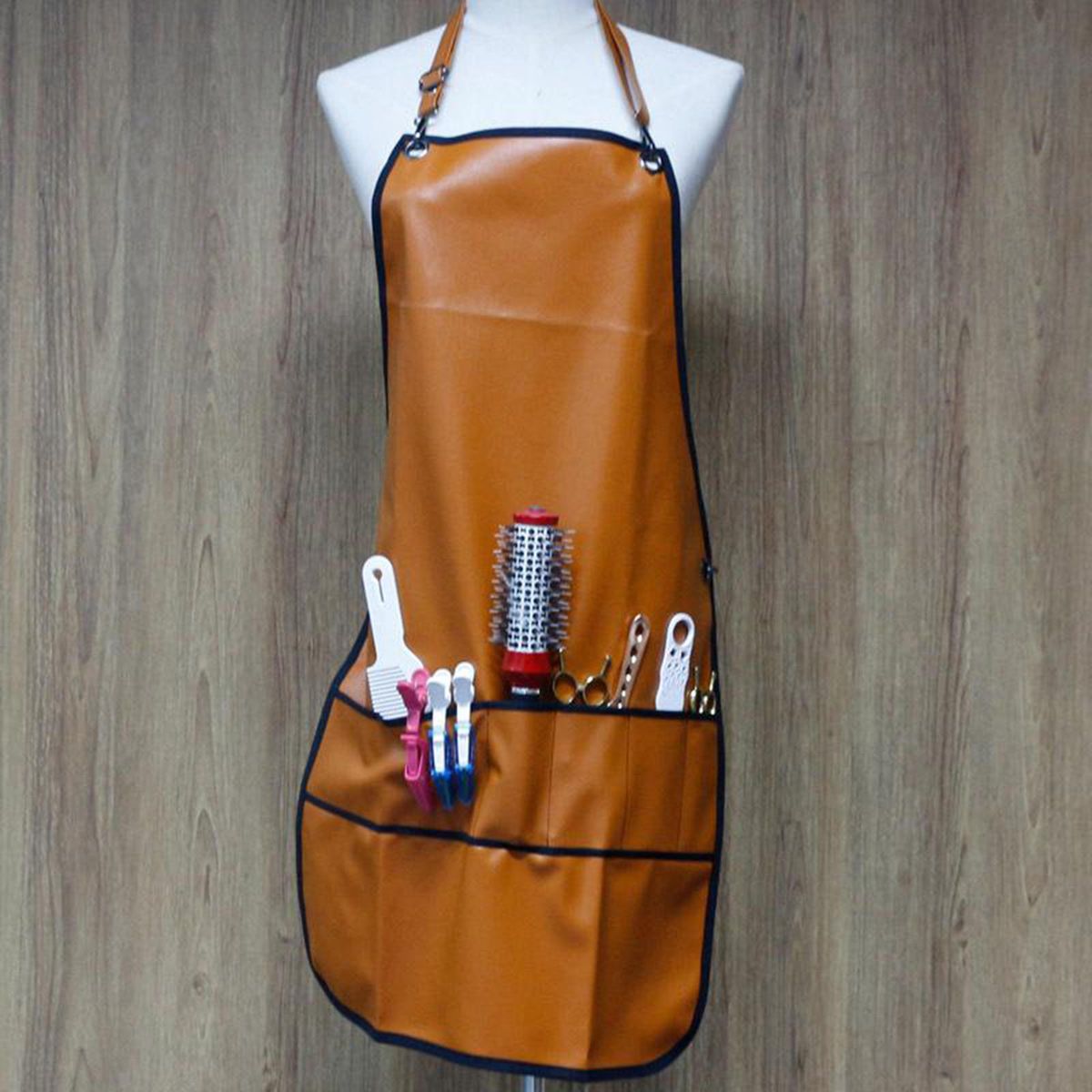Salon Hairdressing Hair  Apron Cape For Barber Orange